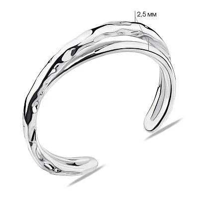 Безразмерное кольцо из серебра (арт. 7501/6204)