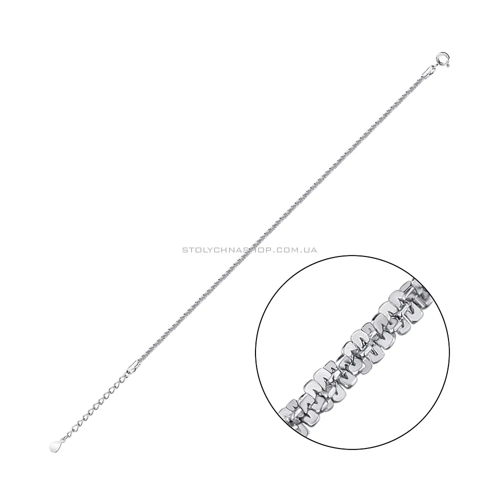 Срібний браслет (арт. 7509/4423) - цена