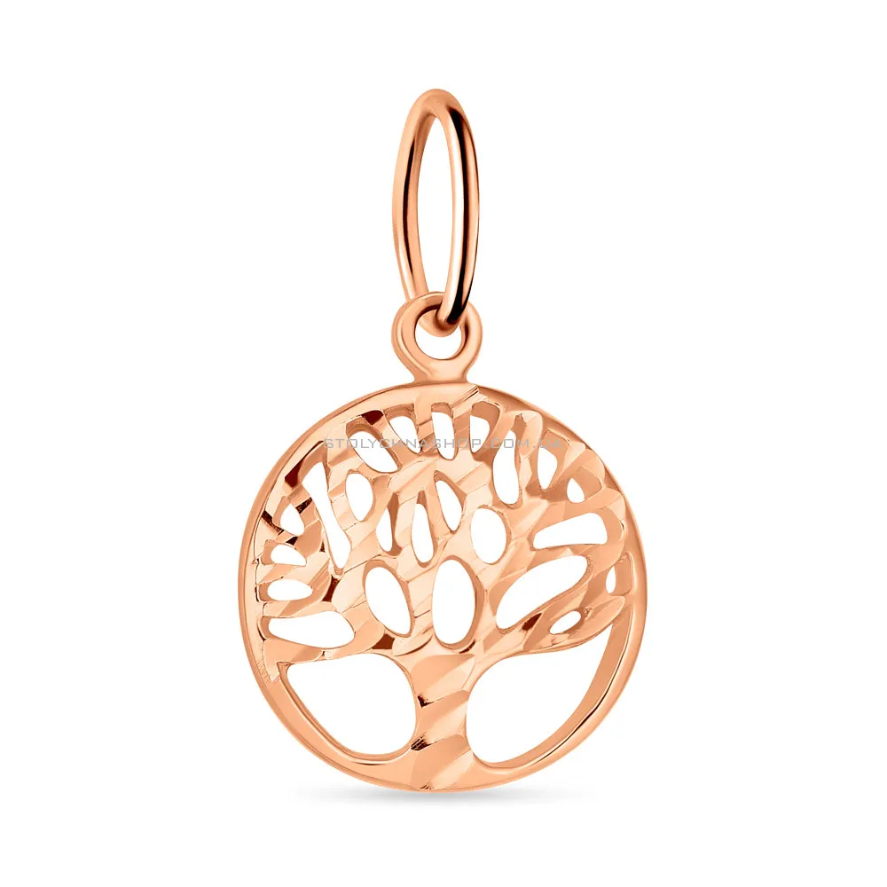 Підвіс "Дерево життя" з золота з алмазною насічкою  (арт. 424238)