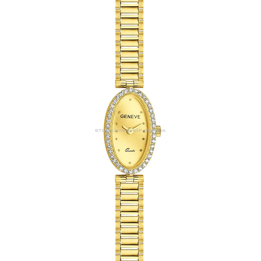 Золотые часы с фианитами (арт. 260216ж) - 2 - цена