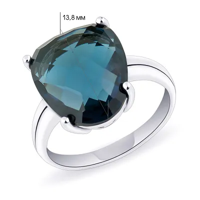 Серебряное кольцо с кварцем  (арт. 7001/2843Пкс)