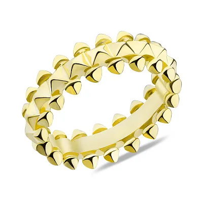 Серебряное кольцо с желтым родированием (арт. 7501/6089ж)