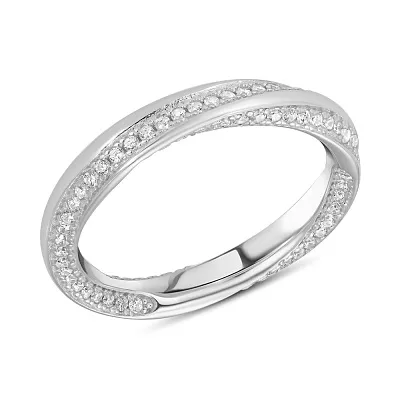 Серебряное кольцо с фианитами (арт. 7501/4875)