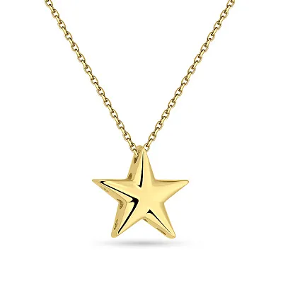 Колье "Звезда" из желтого золота  (арт. 352255ж)