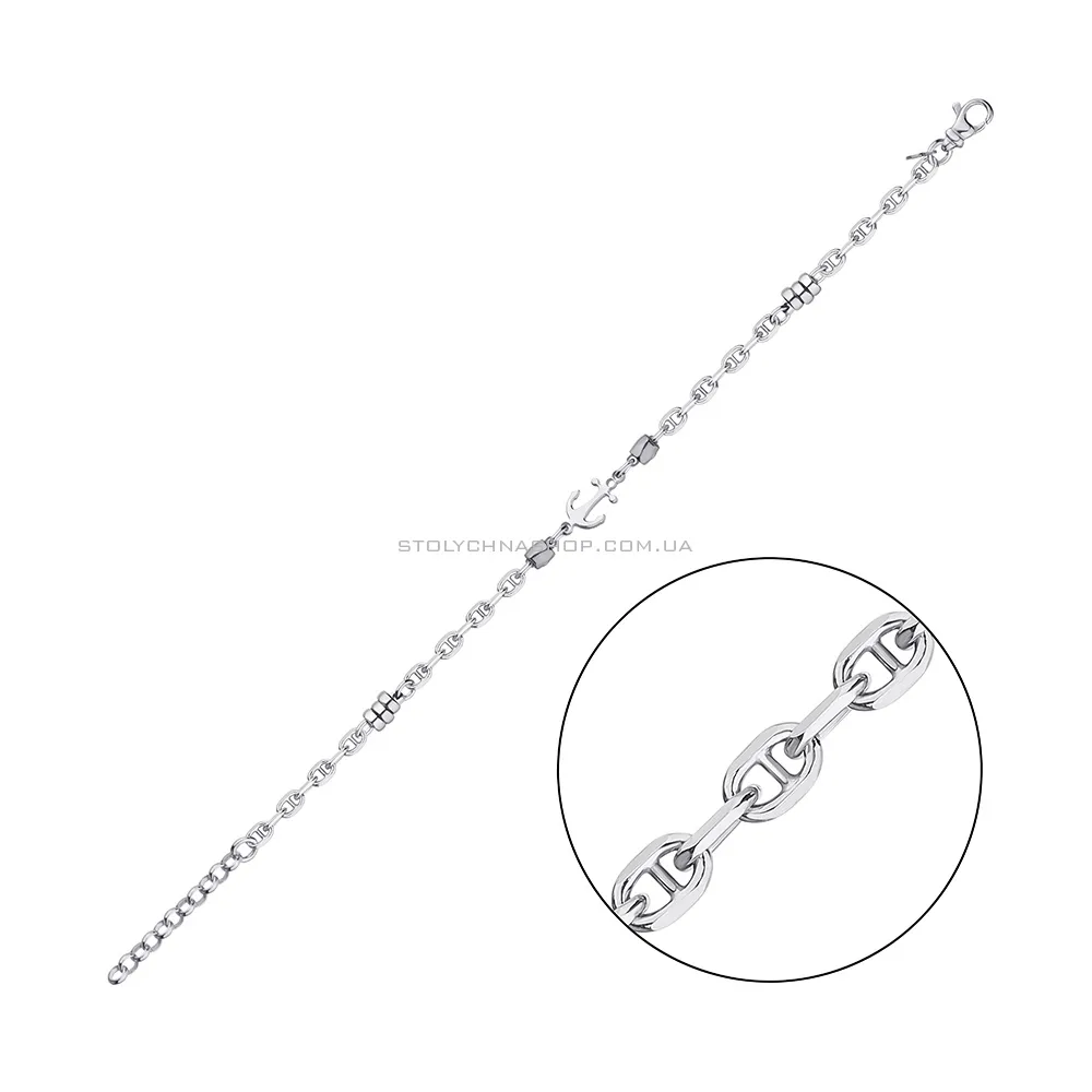 Срібний браслет (арт. 7509/4500бч) - цена