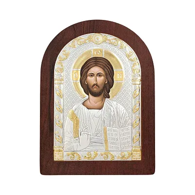Икона Христос Спаситель (75х57 мм) (арт. AR-1/001AG/R)