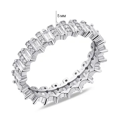 Серебряное кольцо с фианитами (арт. 7501/5943)