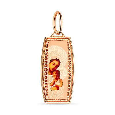 Золота ладанка «Діва Марія з немовлям» (арт. 424310)