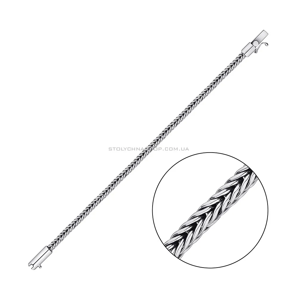 Срібний браслет плетіння Спіга (арт. 7909/4663) - цена