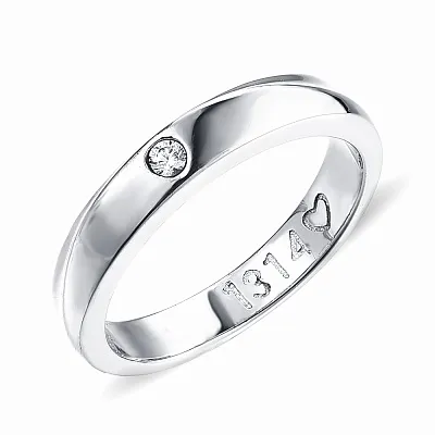 Серебряное кольцо с фианитом (арт. 7501/4356)