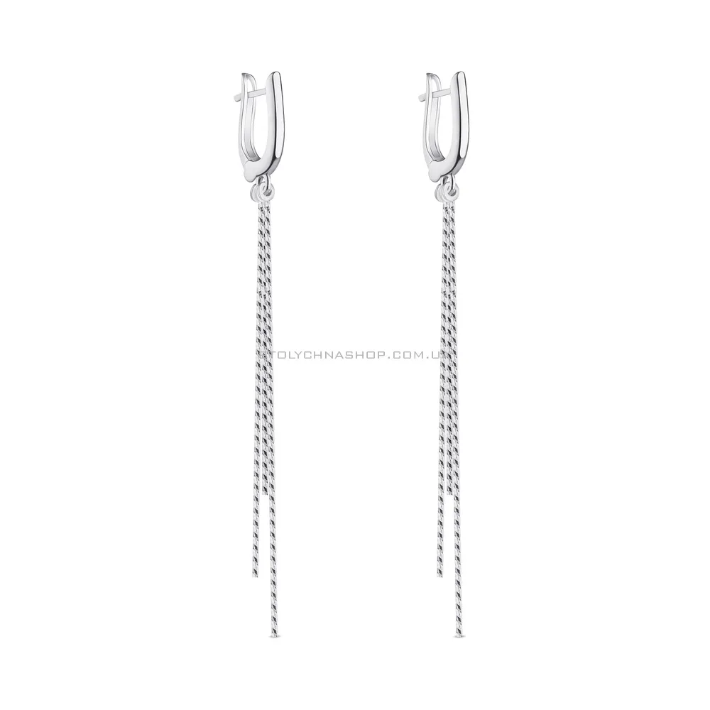 Срібні сережки-підвіски  (арт. 7502/4188) - цена