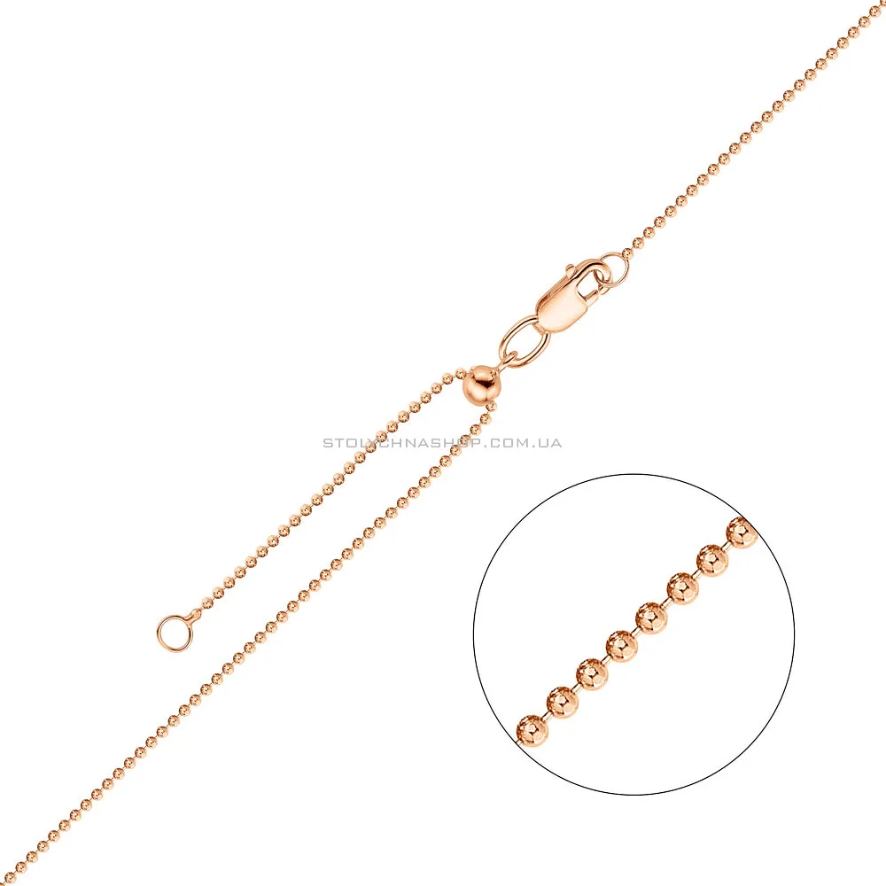 Золотая цепочка Плетения Гольф с регулируемой длиной  (арт. ц3019602з) - цена