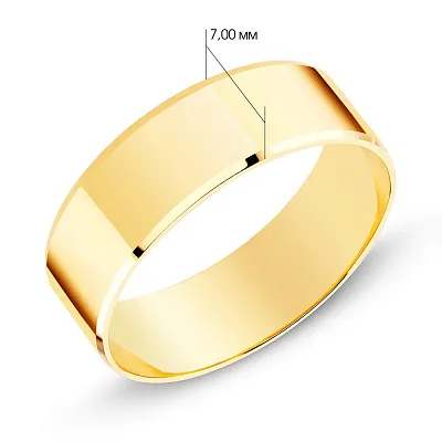 Обручальное кольцо золотое «Американка» (арт. 238039ж)