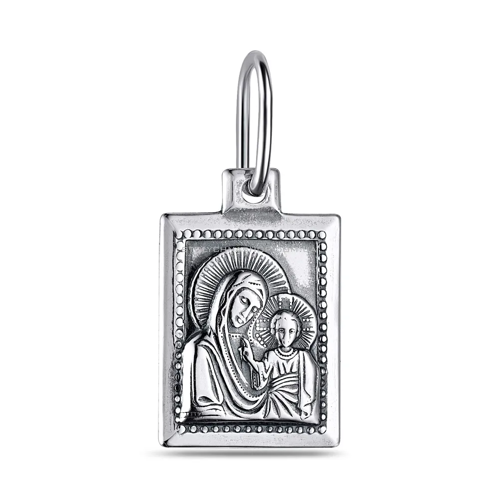Срібна ладанка іконка Божа Матір «Казанська» (арт. 7917/37800-ч)