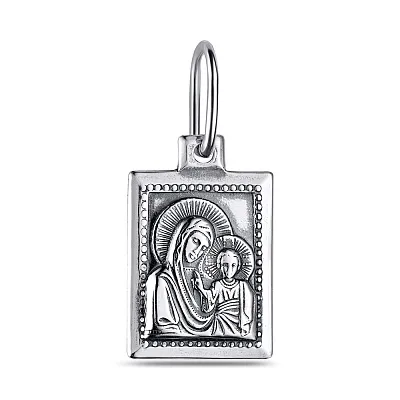 Срібна ладанка іконка Божа Матір «Казанська» (арт. 7917/37800-ч)