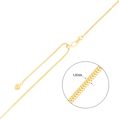 Золотая цепочка с регулируемой длиной (арт. 304204жз)