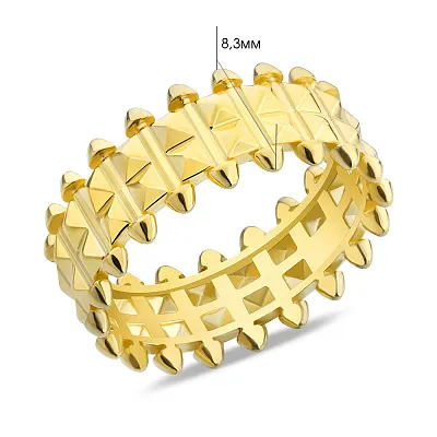 Кольцо из серебра Trendy Style с желтым родированием  (арт. 7501/5805ж)