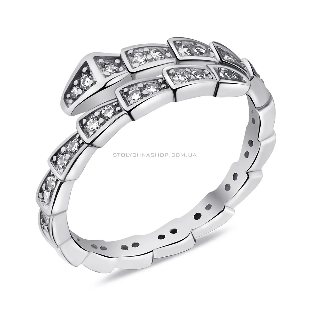 Серебряное кольцо с фианитами (арт. 7501/6755) - цена