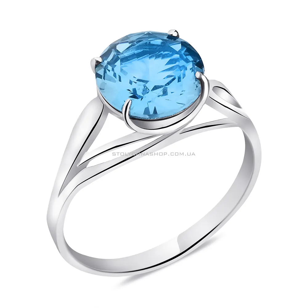 Серебряное кольцо с топазом (арт. 7501/603Плкп) - цена