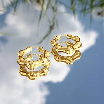 Золоті сережки Francelli в жовтому кольорі металу (арт. 109748/30ж)