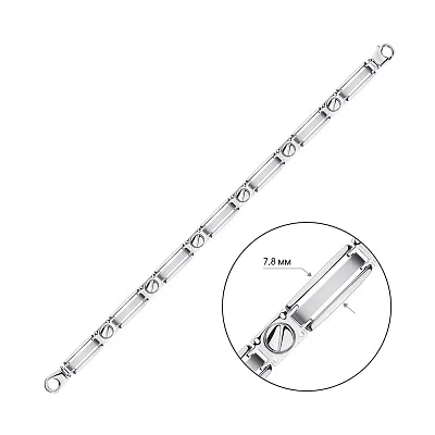 Серебряный мужской браслет (арт. 7509/330)