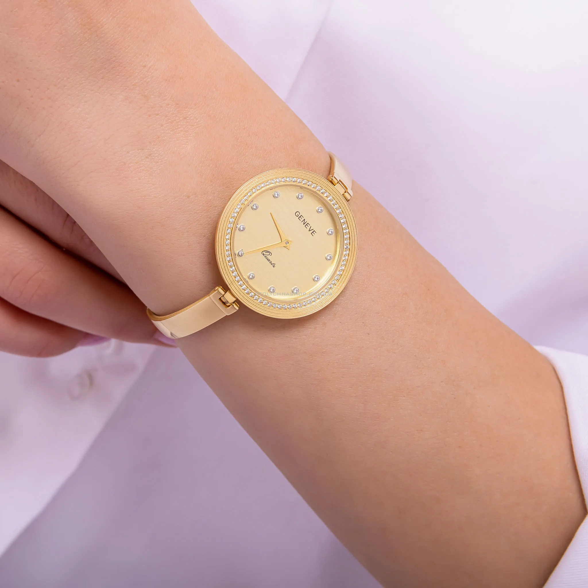 Женские золотые часы с фианитами (арт. 260227ж) - 3 - цена