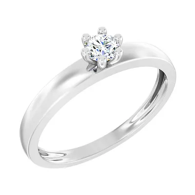 Золотое кольцо для помолвки с бриллиантом  (арт. К011090020б)