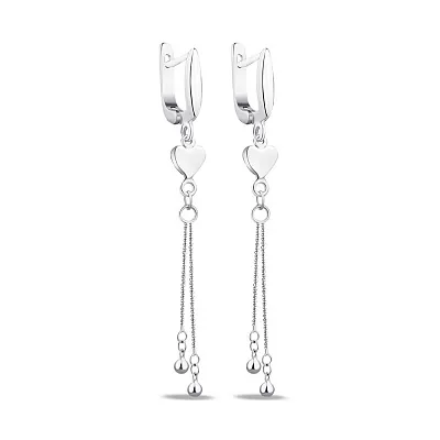 Срібні сережки Trendy Style з сердечками (арт. 7502/4237)