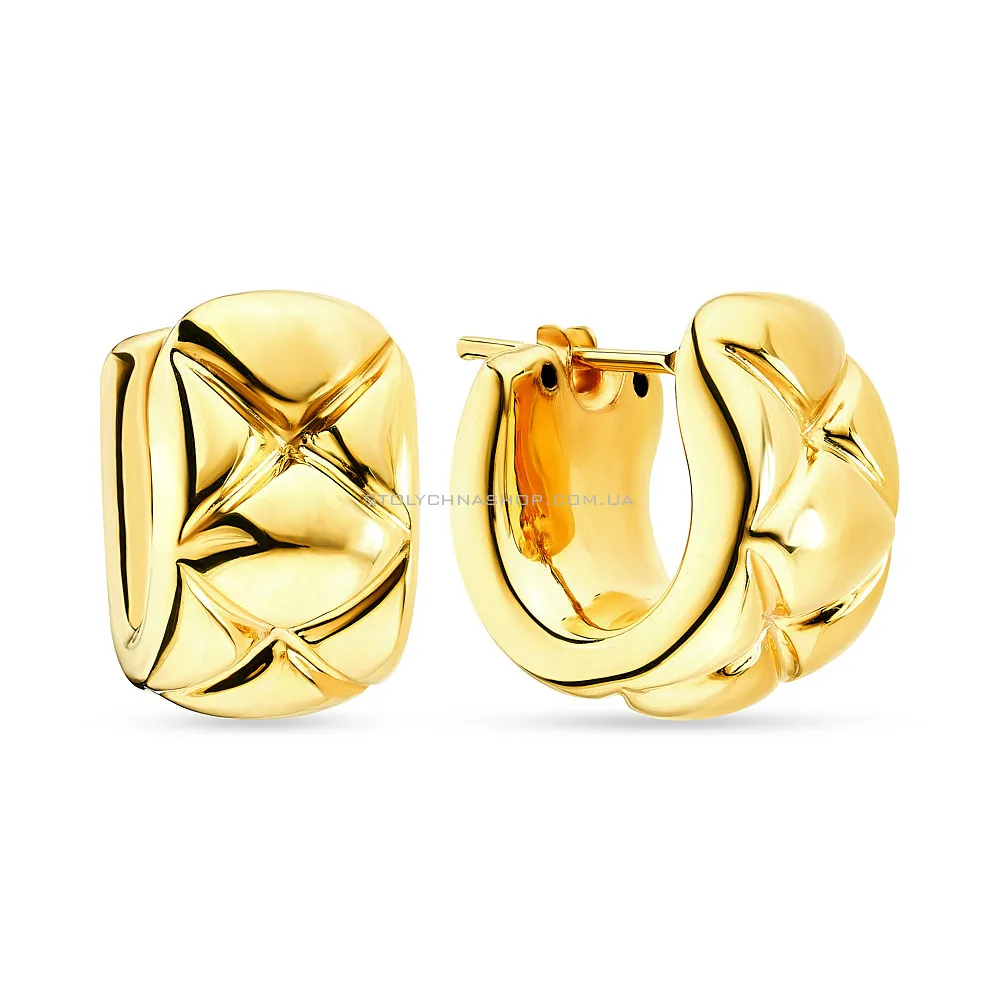 Золотые серьги-кольца Francelli (арт. 107393ж)
