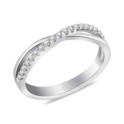 Серебряное кольцо с дорожкой из фианитов (арт. 7501/8003)