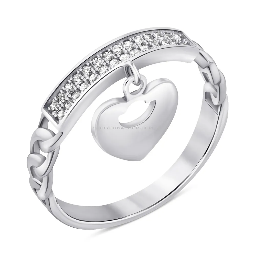 Серебряное кольцо с фианитами (арт. 7501/6759) - цена