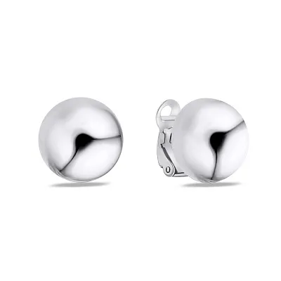Срібні сережки пусети «Кульки» (арт. 7502/3838)