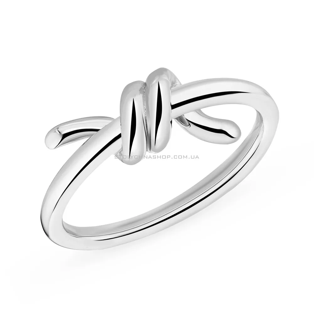 Серебряное кольцо "Узелок" без камней  (арт. 7501/5604) - цена