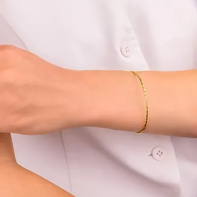 Серебряный браслет Trendy Style с желтым родированием (арт. 7509/4507ж)