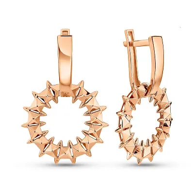 Серьги из красного золота (арт. 1091391)