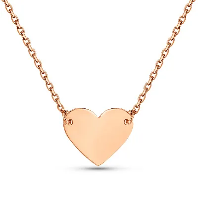 Золотое колье Сердечко  (арт. 352400/1)