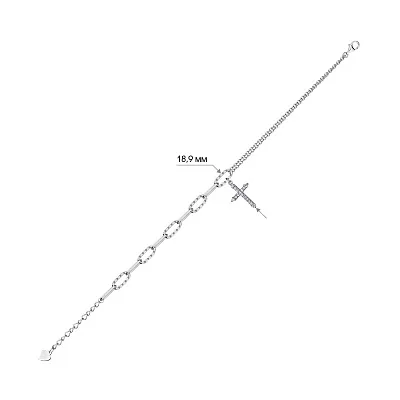Браслет из серебра с фианитами (арт. 7509/4581)