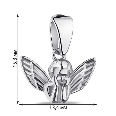Срібний підвіс Янгол  (арт. 7503/1012пю)