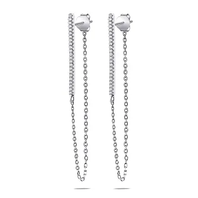 Серебряные серьги Trendy Style с фианитами (арт. 7518/5537)