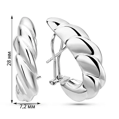 Серьги из белого золота Francelli (арт. е1091759б)