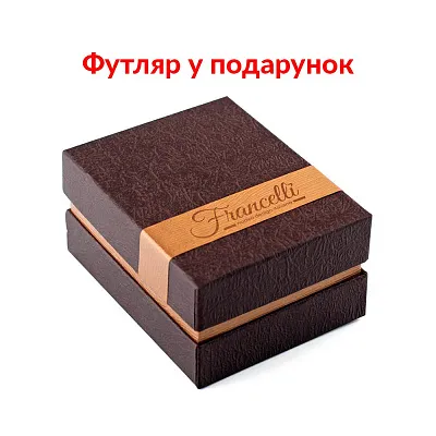 Серьги-кольца Francelli из белого золота (арт. 104872/20б)