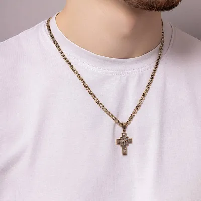 Золотой крестик с распятием  (арт. 501683/30ч)