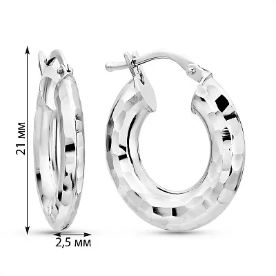 Серьги из белого золота  (арт. 1091899/20б)