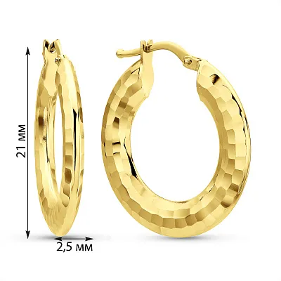 Серьги из желтого золота (арт. 1091899/25ж)