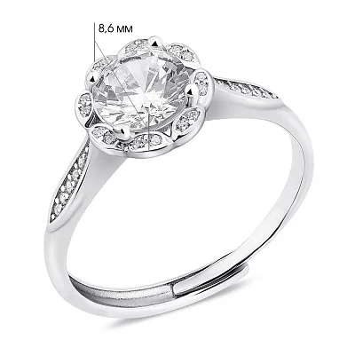 Серебряное кольцо с фианитами  (арт. 7501/8057)