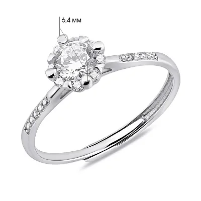 Кольцо из серебра с фианитамы (арт. 7501/8056)