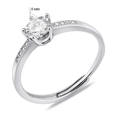 Серебряное кольцо с фианитамы (арт. 7501/8097)
