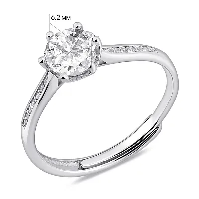 Серебряное кольцо с фианитами (арт. 7501/8061)