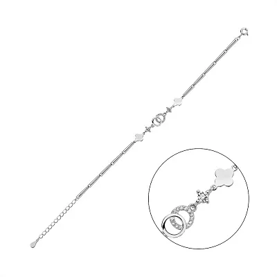 Серебряный браслет с фианитами (арт. 7509/4898)