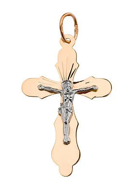 Крестик из красного золота  (арт. 511300)